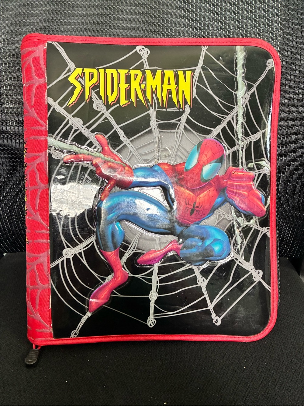VTG 2003 Starpoint Marvel Spiderman 3 Ring Zippered School Binder